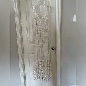 Ivory lace maxi dress